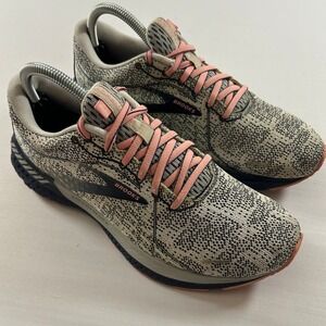 Brooks Adrenaline GTS 21 Running Shoes Womens 9 Gray‎ Pink Stability Sneakers